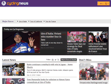 Tablet Screenshot of cyclingnews.com